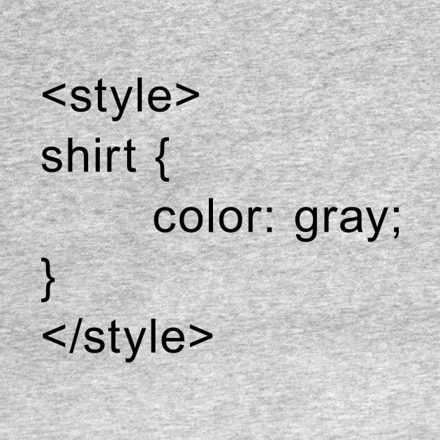 HTML Style - Gray by joshthecartoonguy